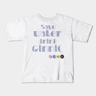 ginnic save water Kids T-Shirt